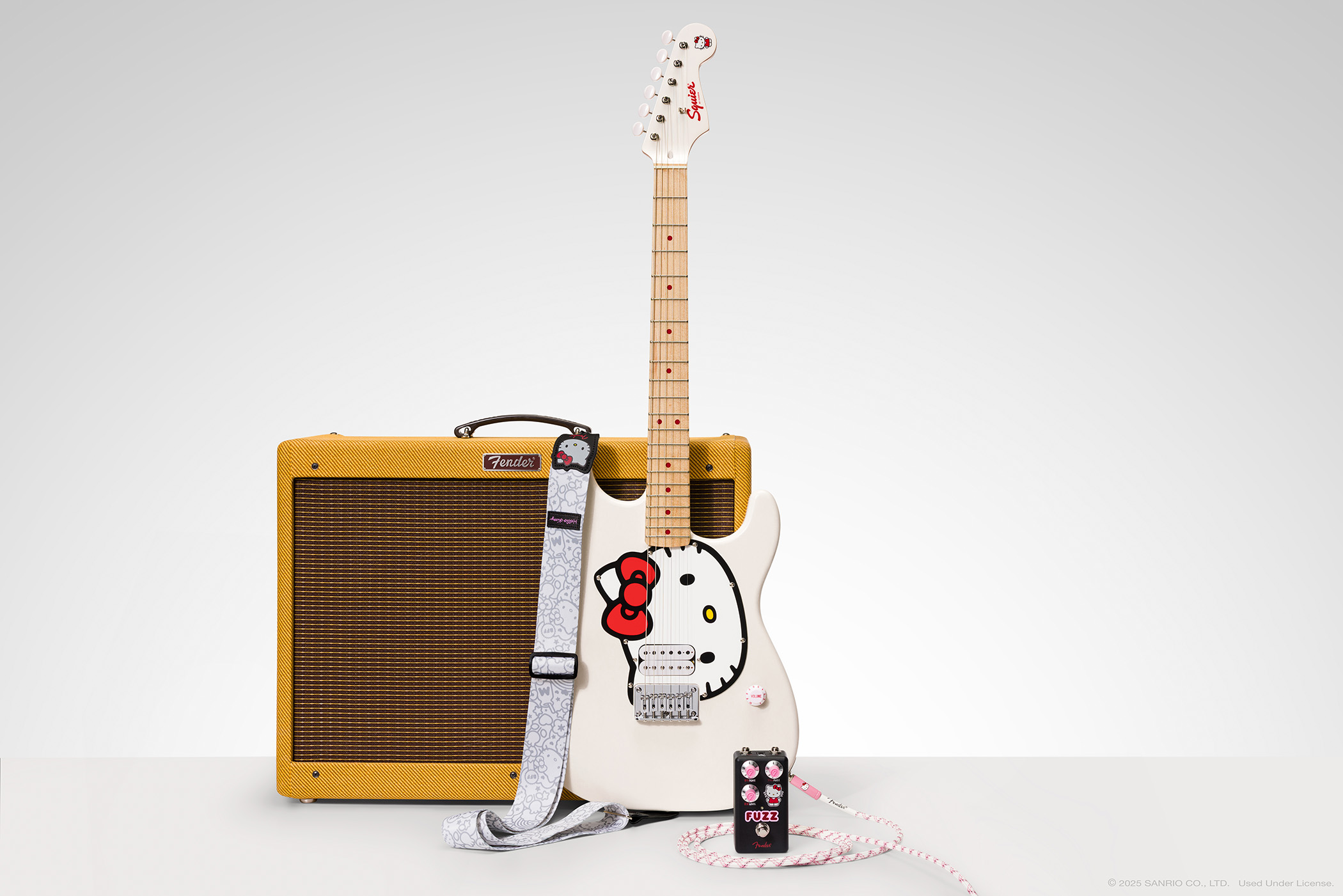Fender refreshes the Squier Hello Kitty Stratocaster in limited edition white