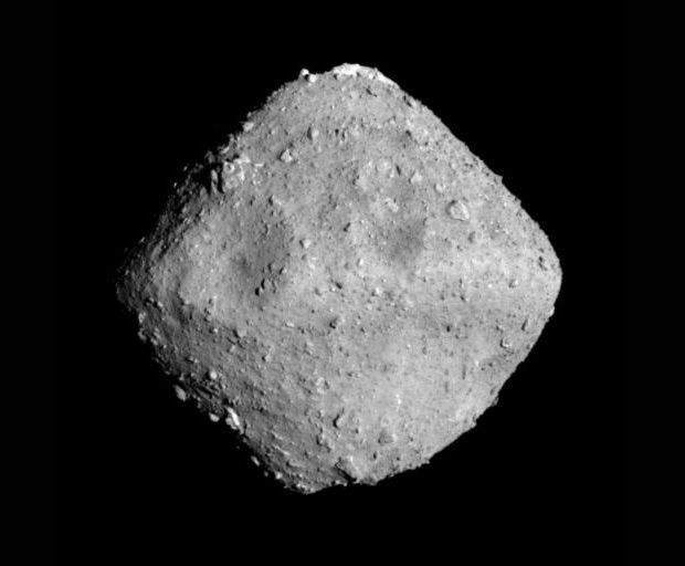 This image of the asteroid Ryugu was taken by Japan&#039;s Hayabusa2 probe on June 26, 2018, just one day before the spacecraft&#039;s arrival at the big rock. 