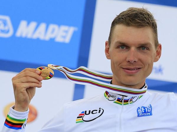 Tony Martin (Germany) with his gold medal