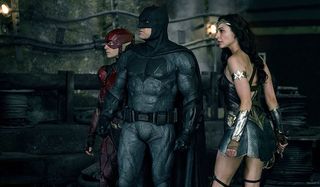 Flash, Batman and Wonder Woman in Justice League