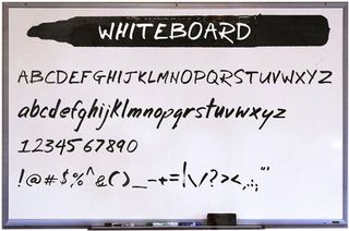 Free font: Whiteboard