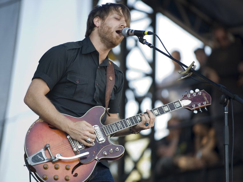 Guitarist Dan Auerbach on stage at Austin City Limits