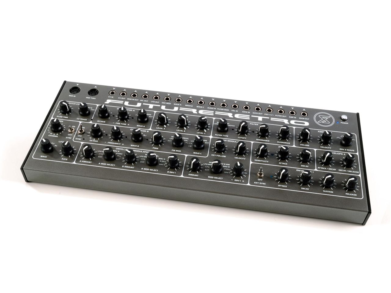 The Future Retro XS is semi-modular.