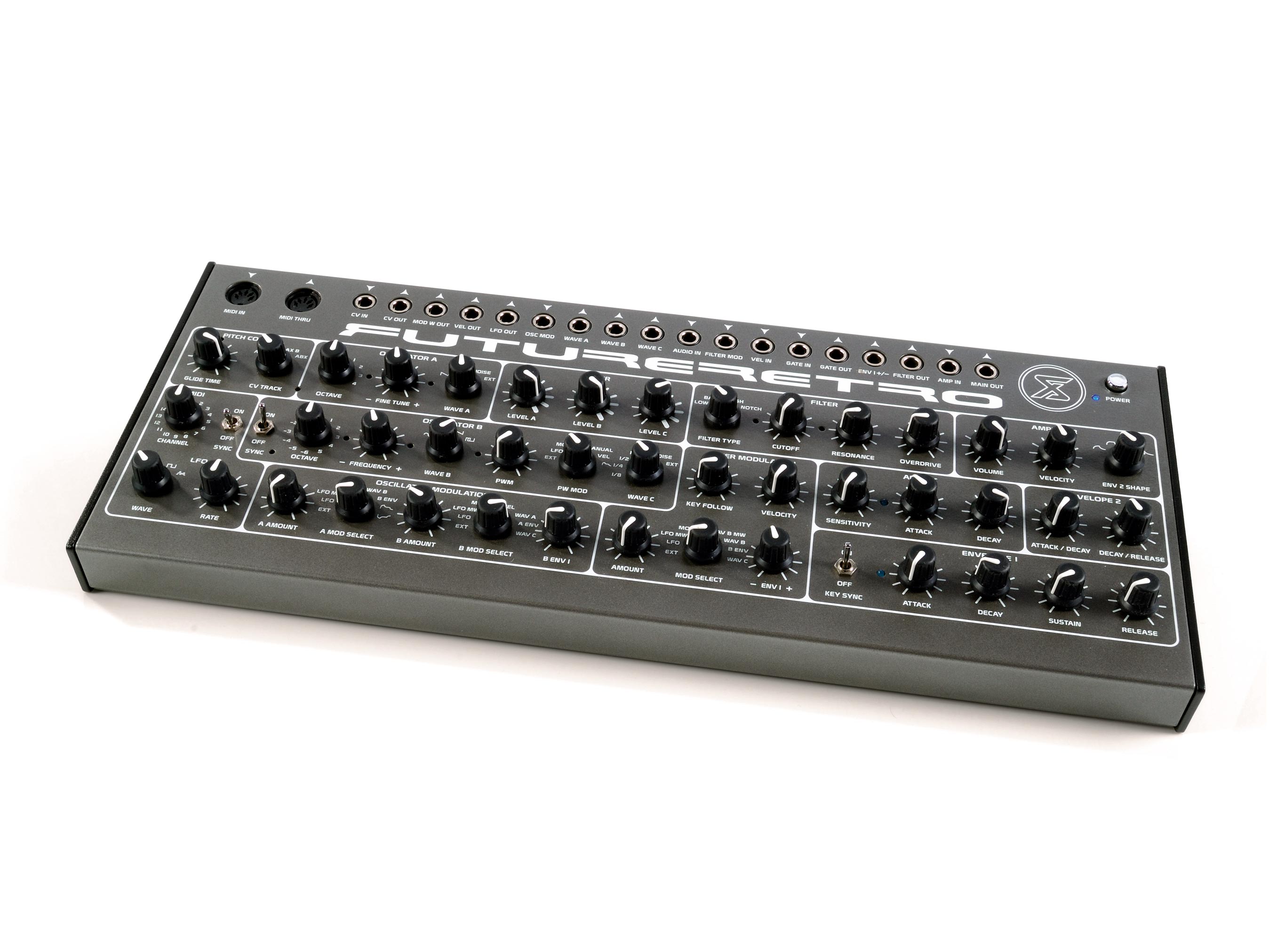 The Future Retro XS is semi-modular.