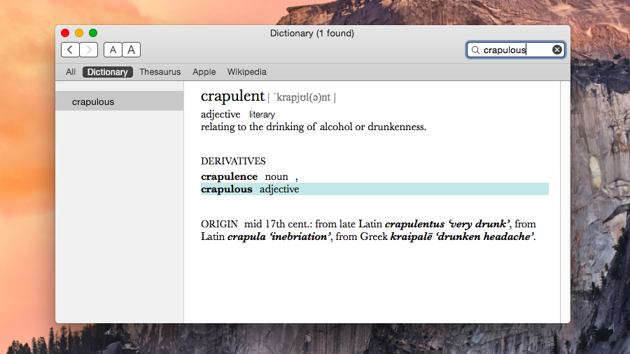 download a thesaurus for free on a mac os x