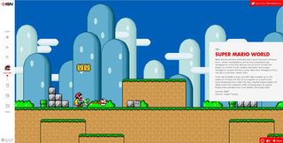 interactive website mario