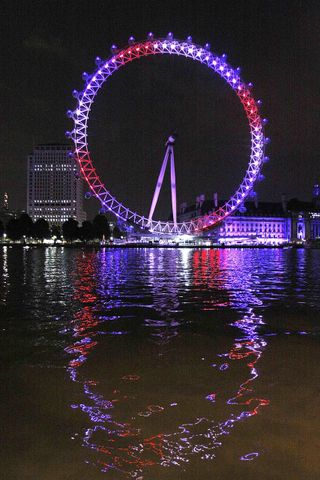 The London Eye Lit Up
