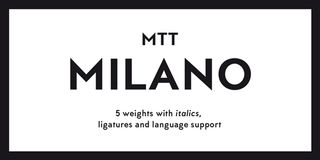 MTT MIlano font