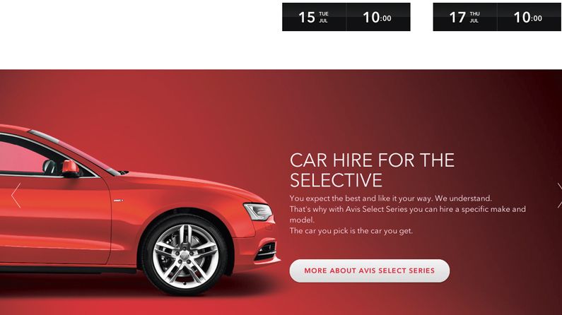 Avis breaks the mould with striking website design | Creative Bloq