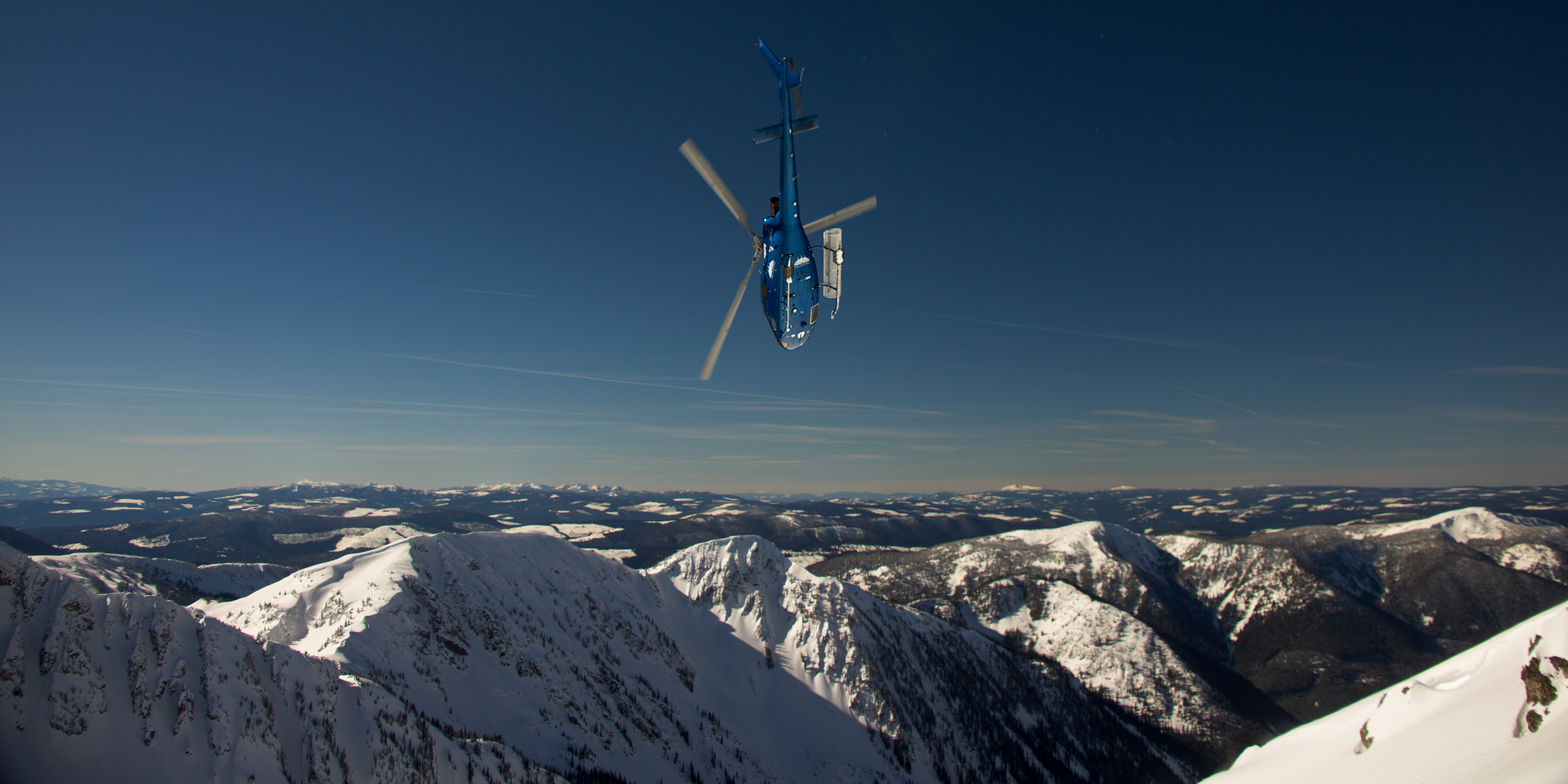 Heli-skiing