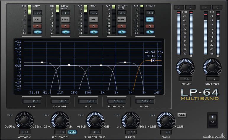 The LP-64 Multiband Compressor is as slick as they come.