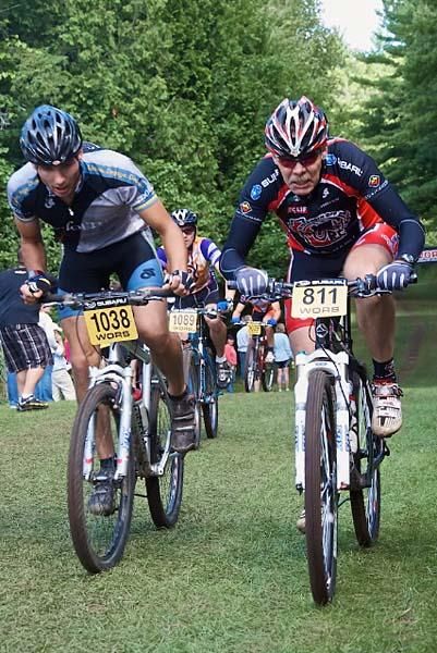 WORS Series director and NORBA Trustee Don Edberg (#811) took to the course at the Ramble in the 50+ Open division.