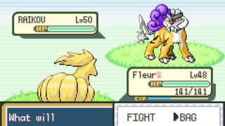 Raikou appears in Pokémon LeafGreen