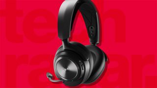 best hi-res gaming headsets against a red TechRadar background