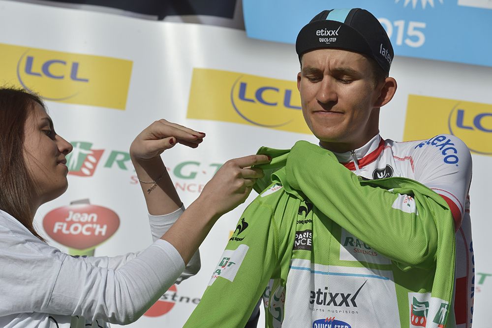 Michal Kwiatkowski (Etixx-Quickstep) leads the points classification after the Paris-Nice prologue