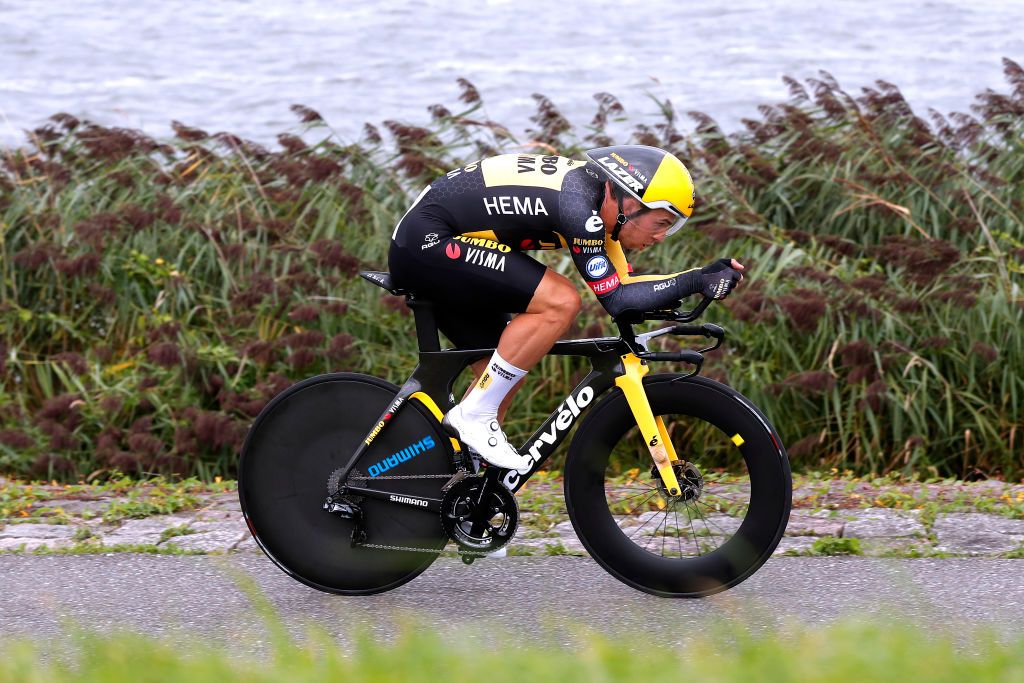 LELYSTAD NETHERLANDS AUGUST 31 Dylan Groenewegen of Netherlands and Team Jumbo Visma competes during the 17th Benelux Tour 2021 Stage 2 a 111km Individual Time Trial stage from Lelystad to Lelystad ITT BeneluxTour on August 31 2021 in Lelystad Netherlands Photo by Bas CzerwinskiGetty Images