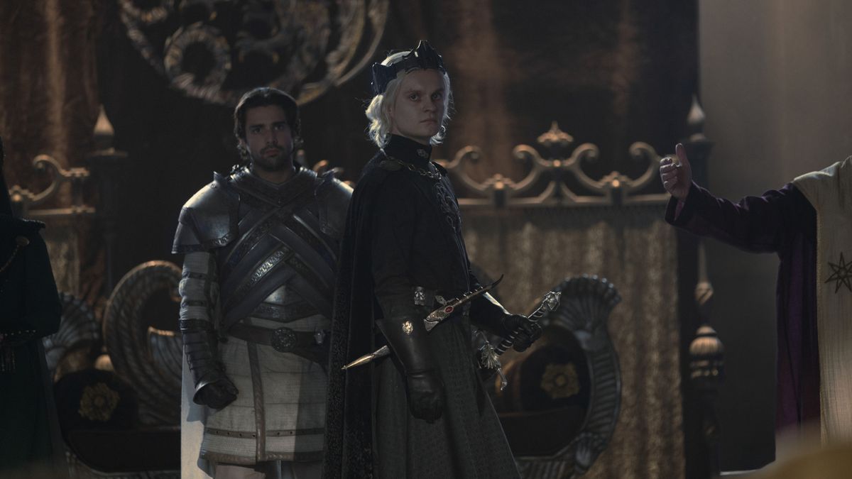 Tom Glynn-Carney and Fabien Frankel in House of the Dragon