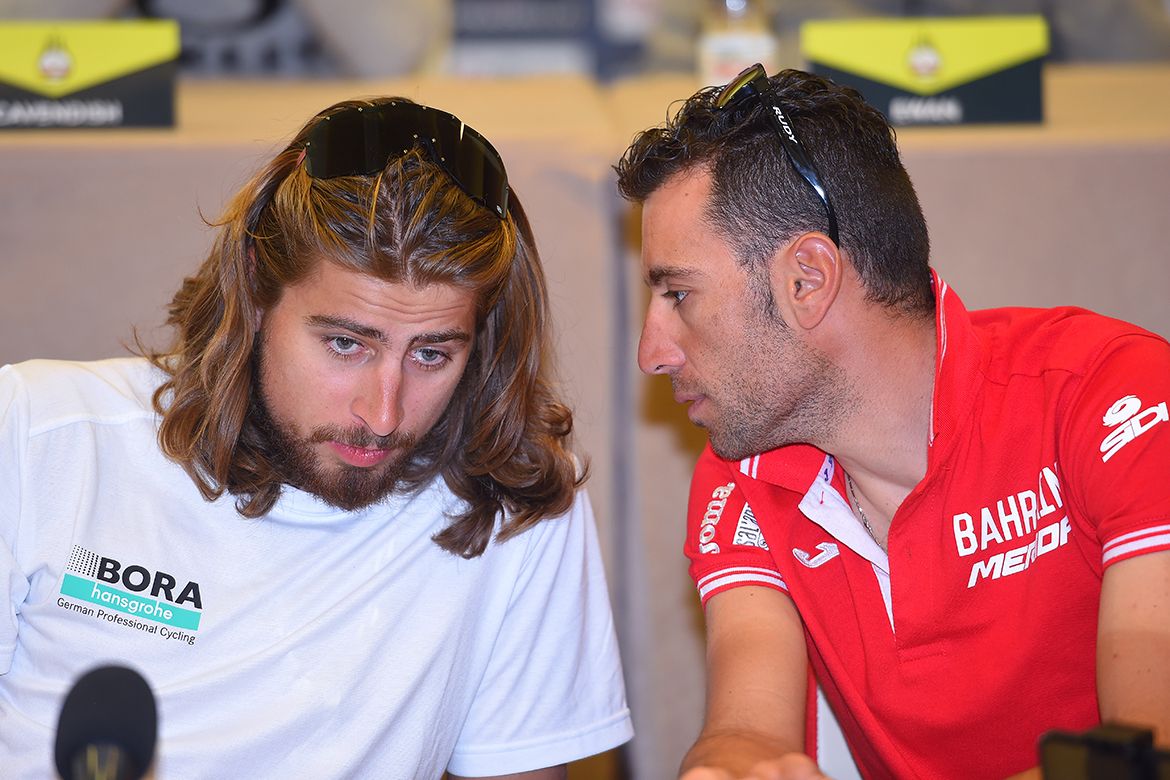 Peter Sagan and Vincenzo Nibali