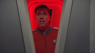 A poor, red shirt-wearing ensign is shoved out of the airlock by the Kaylons in one of "The Orville's" darkest moments to date.