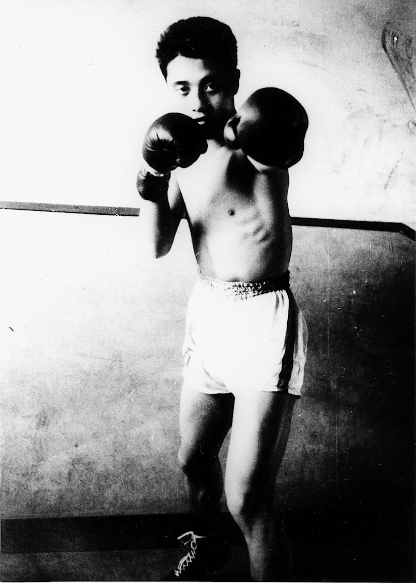 Tadao's boxing debut, aged 17 (As featured in Towards Light: A Philosophy of Life and Architecture by Tadao Ando, translated by Polly Barton (Scribe, October 2026))_