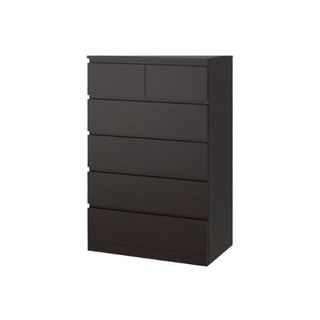 Malm dresser in black