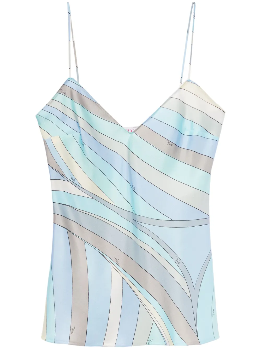 Pucci Iride-Print Silk-Twill Top | 38