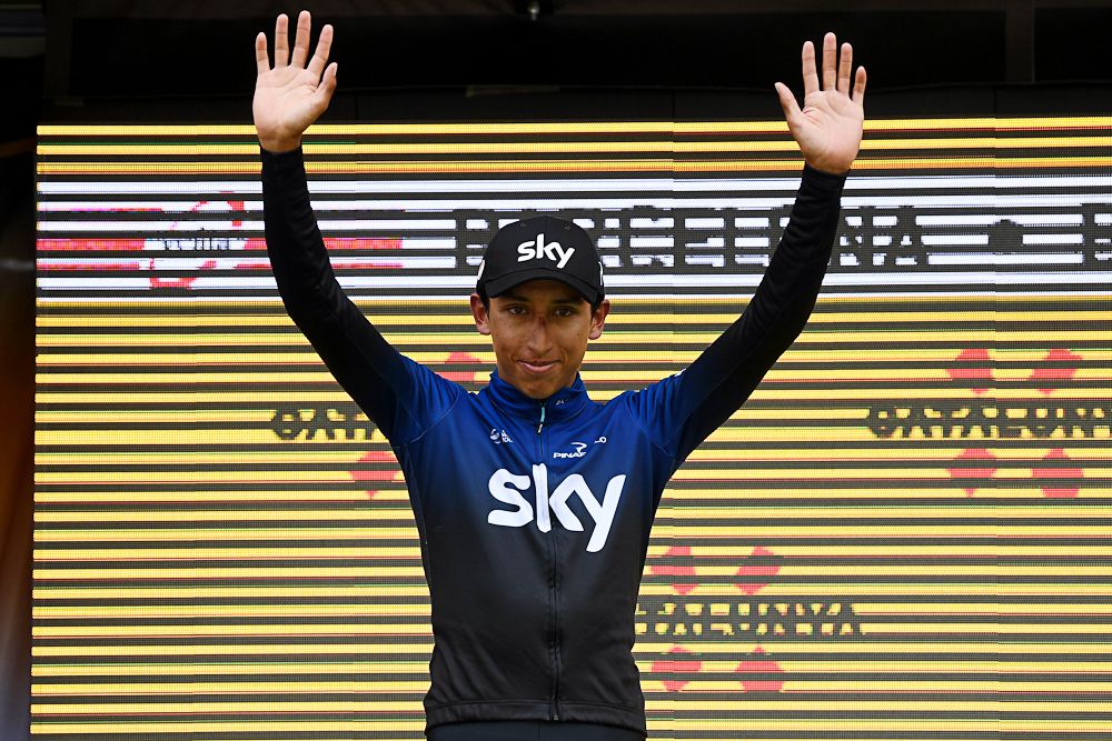 Egan Bernal finished third overall at Catalunya