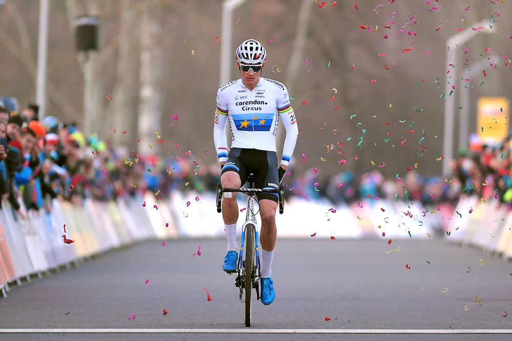 Mathieu Van Der Poel wins round 4 of the UCI Cyclo-cross World Cup in Tabor