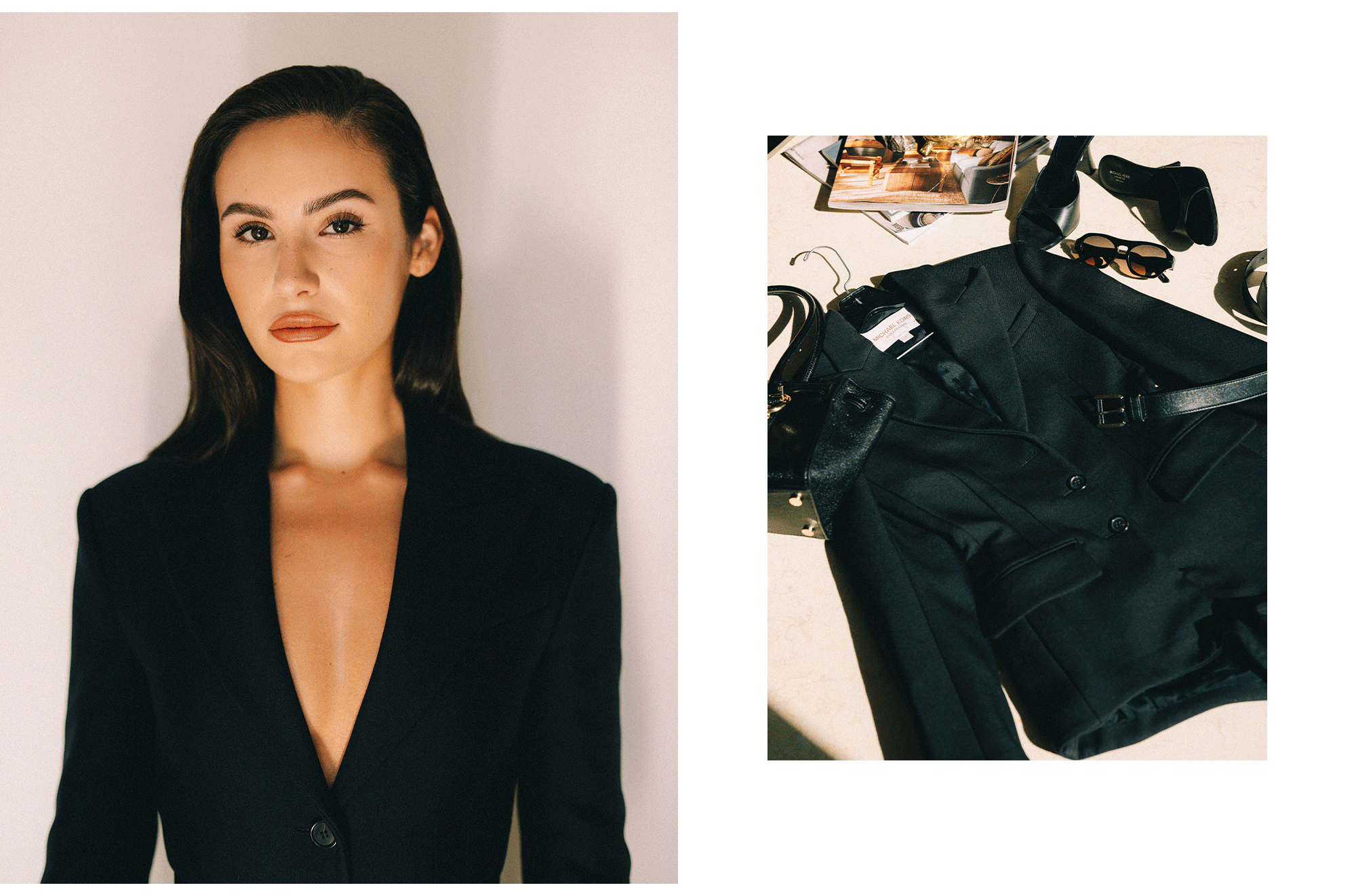 Ashtin Earle attending the Michael Kors Spring 2026 runway show