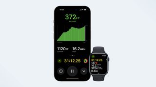a photo of cycling features on watchOS 10