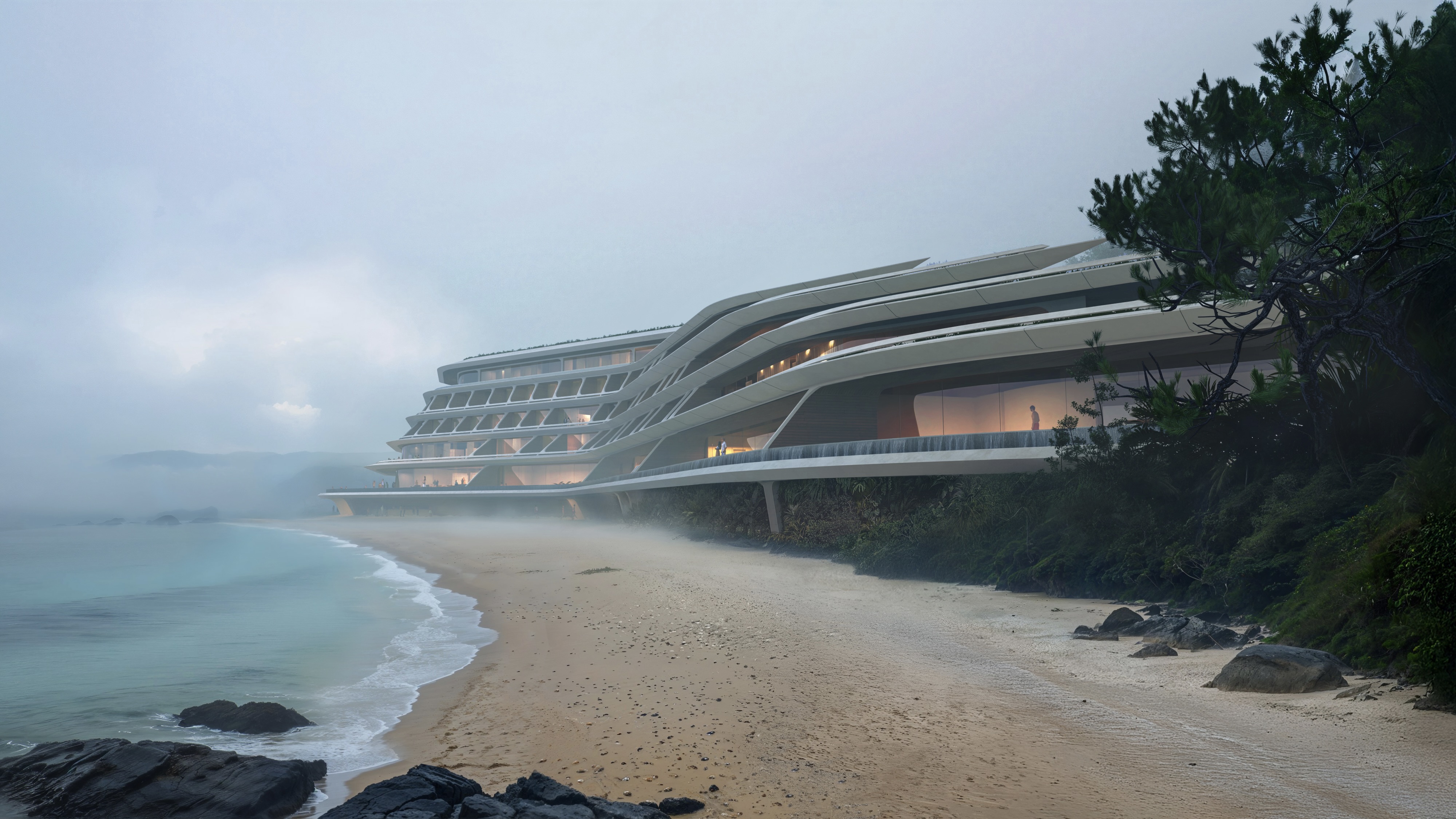 not a hotel okinawa designed by zaha hadid architects