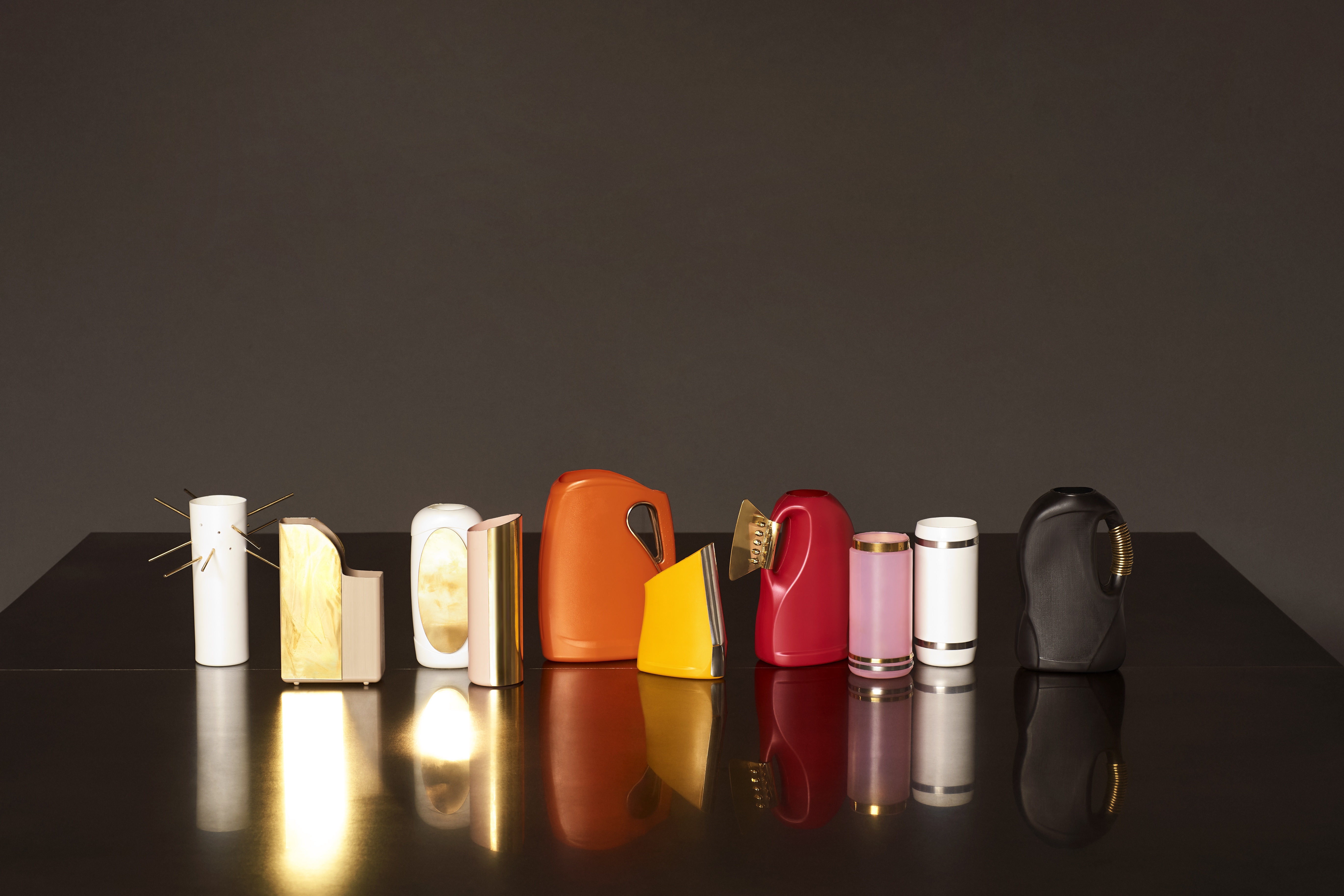Colourful vases