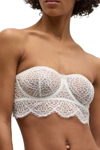 Monique Strapless Geometric Lace Bra