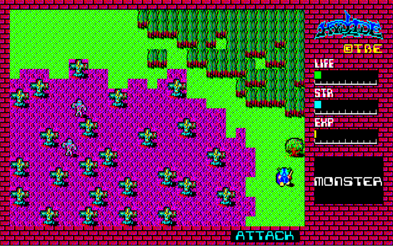 Hydlide, a classic PC JRPG