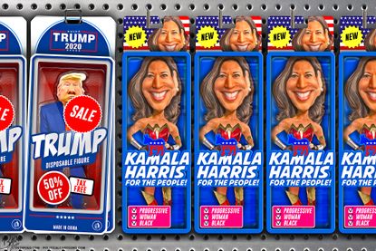 Political Cartoon U.S. Trump Wonder Woman Kamala Harris Presidential election 2020