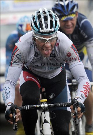 Philippe Gilbert on the escape, Three Days of De Panne 2010, stage 2