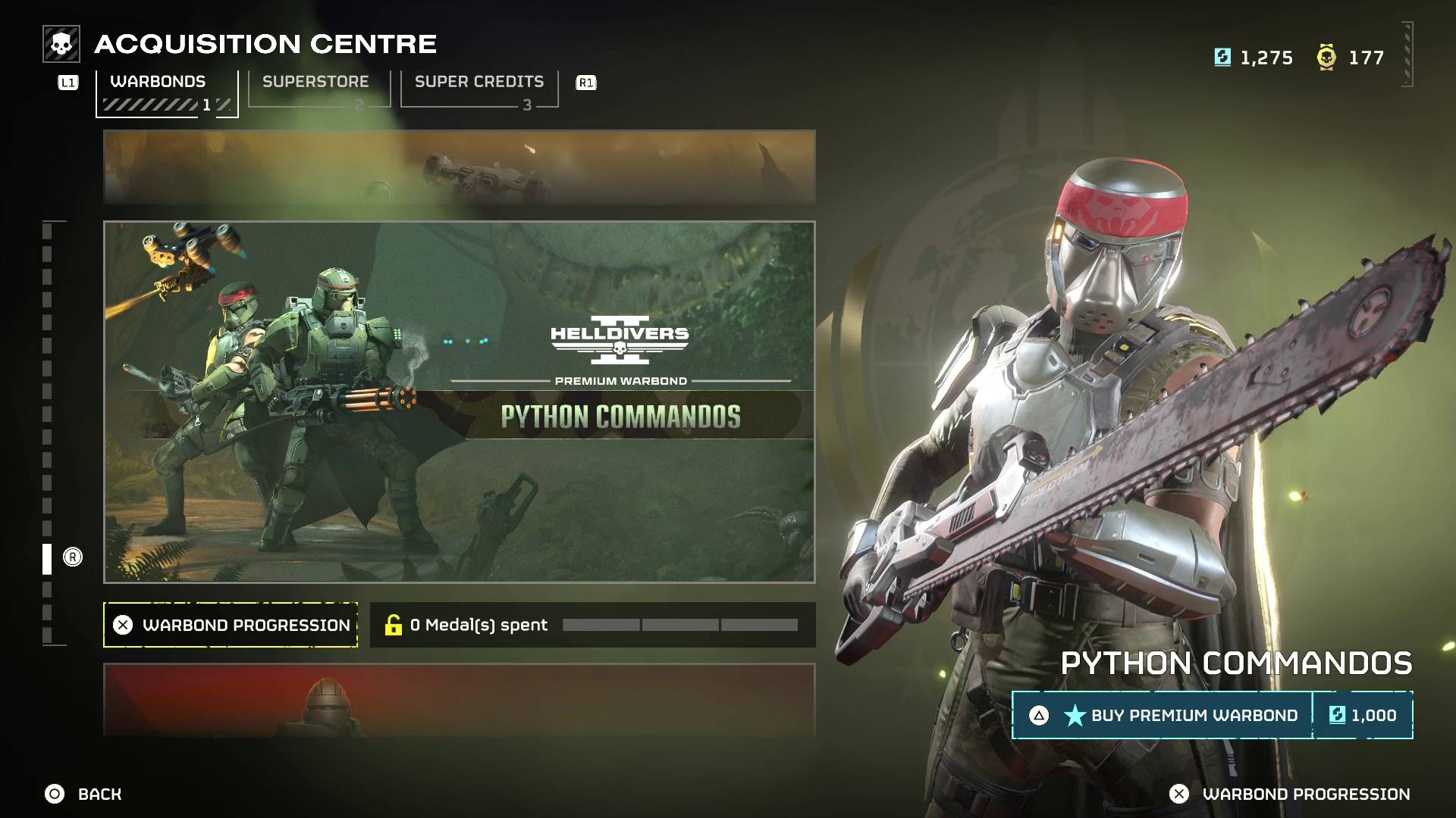 Helldivers 2 Python Commandos warbond