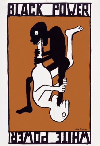 Black Power/White Power is a poster by Tomi Ungerer from the civil rights era