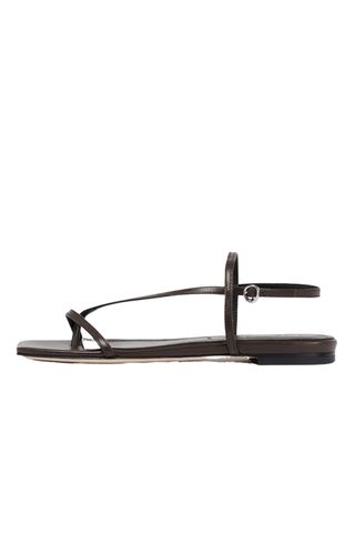 Aeyde Ella Leather Toe-Post Sandals