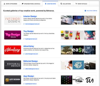 Behance offers over a dozen additional curated galleries of selected projects