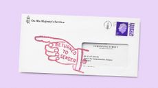 Envelope with Returned To Sender stamp