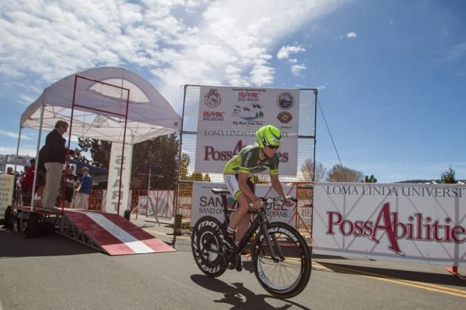 Riders had a clear skies and lots of sun for today's racing.