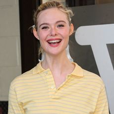 Elle Fanning promoted 'Margot's Got Money Troubles' in a butter yellow polo shirt, a tutu skirt, and the doll heels trends
