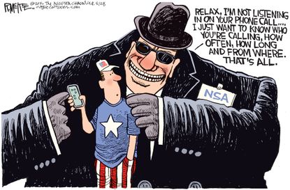Political cartoon U.S. NSA