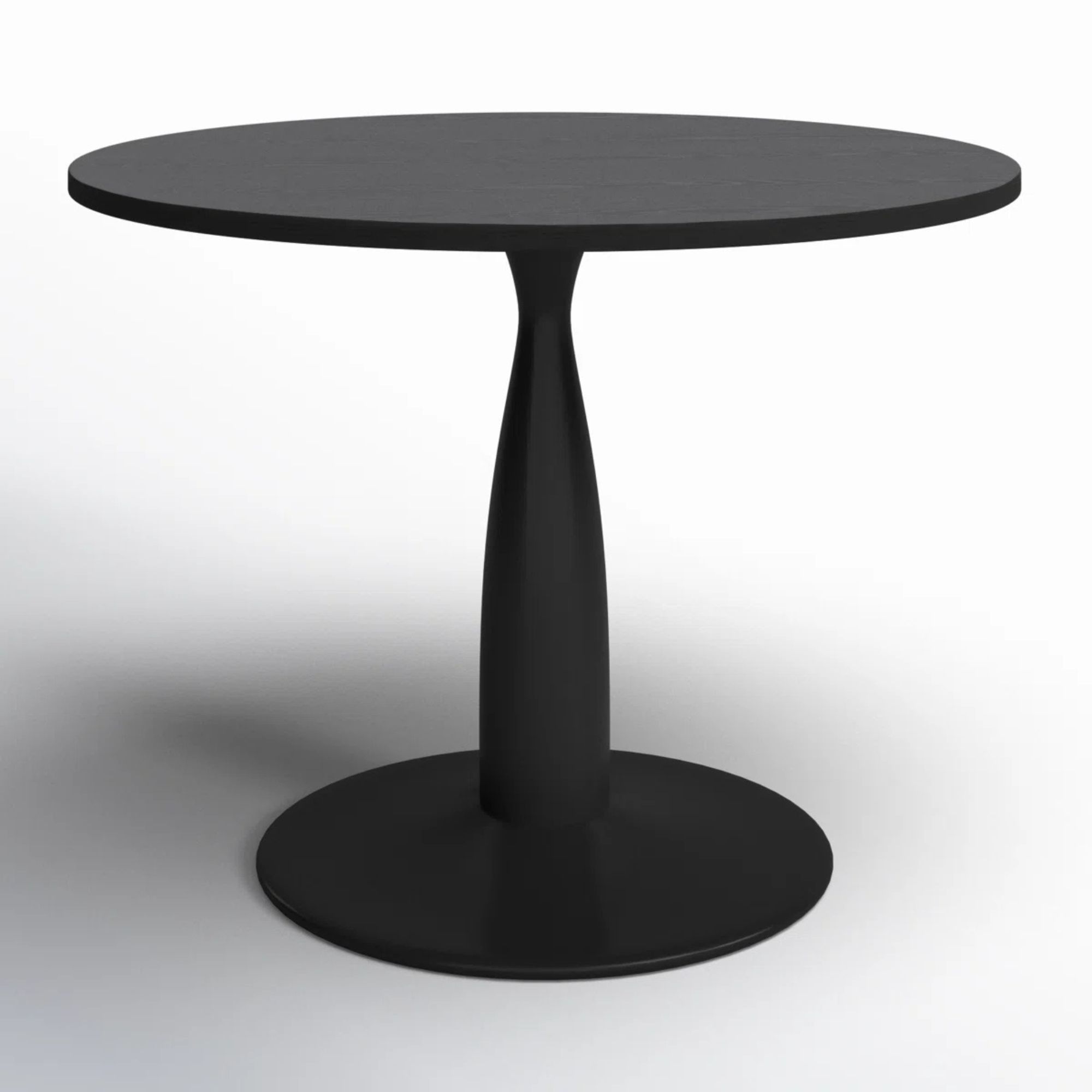 Wayfair, Wade Logan&amp;reg; 35" Round Desktop Pedestal Base Petite Black Dining Tables &amp;amp; Reviews | Wayfair
