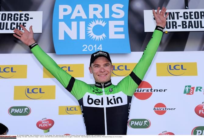 Moreno Hofland (Belkin) victorious on stage 2 of the 2014 Paris-Nice