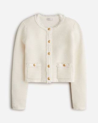 Emilie Sweater Lady Jacket in Textured Cotton