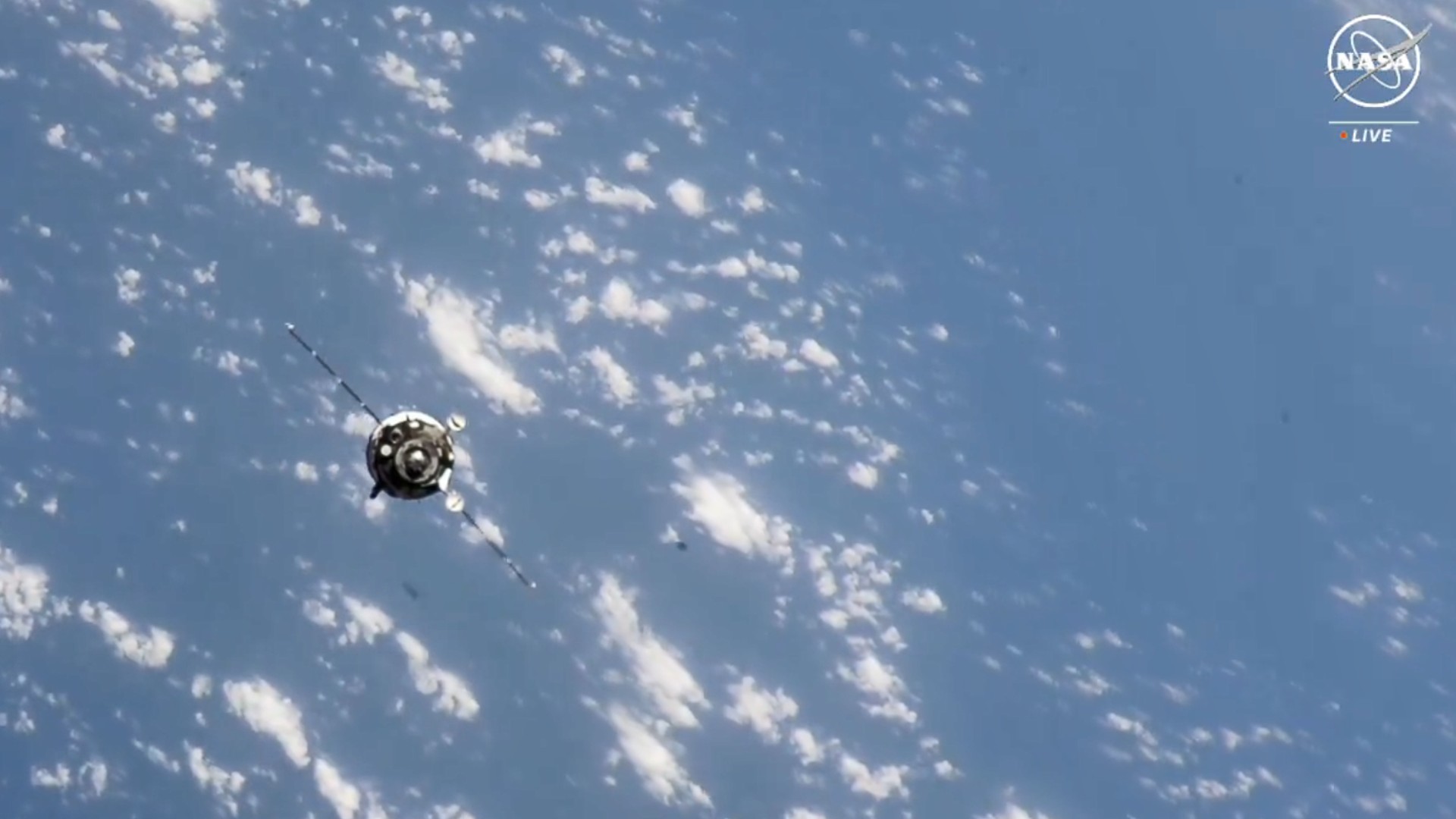 Watch live as Russian Soyuz spacecraft carrying 3 spaceflyers departs the ISS tonight