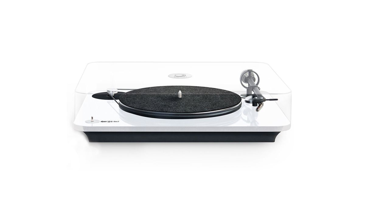 white bluetooth record player