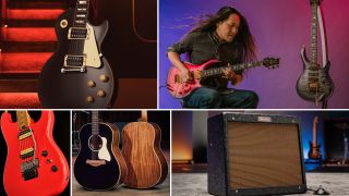 Epiphone Jeff Beck Oxblood Les Paul, PRS Herman Li Chleo, Harley Benton ST-80FR, Taylor Gold Label Grand Pacific and Fender Blues Junior IV 30th Anniversary